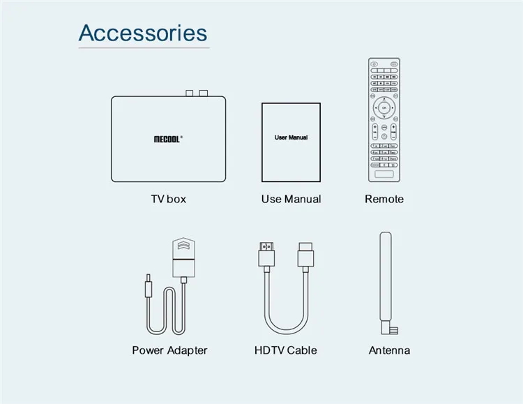 ТВ-бокс Mecool K7 Android 9,0 Отт и DVB T2 S2 Amlogic S905X2 4 Гб ОЗУ 64 Гб 4K медиаплеер телеприставка с IP tv Франция голландский