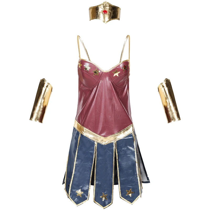 Женский карнавальный костюм Суперженщины на Хэллоуин комикс принцесса косплей