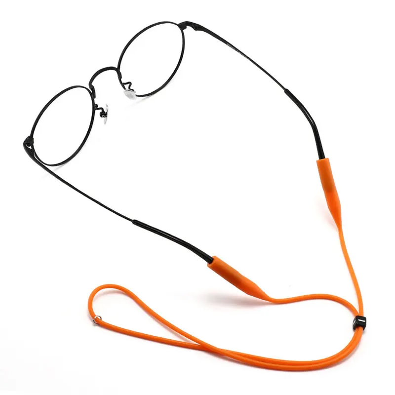 

1 PC Adjustable Color Elastic Silicone Eyeglasses Straps Sunglasses Chain Sports Anti-Slip String Glasses Ropes Band Cord Holder