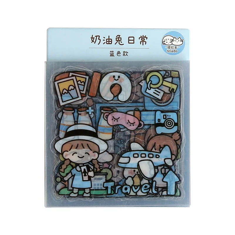 

BULA Bullet Journal Decoration Sheets Kawaii 20 Sheets Diary PET Waterproof Stickers Scrapbooking Stationery School Supplies