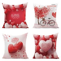 flannel valentines day pillow cover 18x18in 45x45cm car back cushion covers home decoration sofa cushion cover