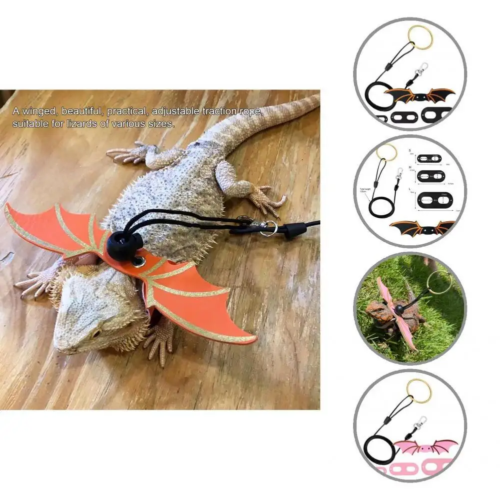 

1 Set Wearable Comfortable Portable Lizard Leash Small Animal Traction Leash Small Animal Supplies Reptile Harness