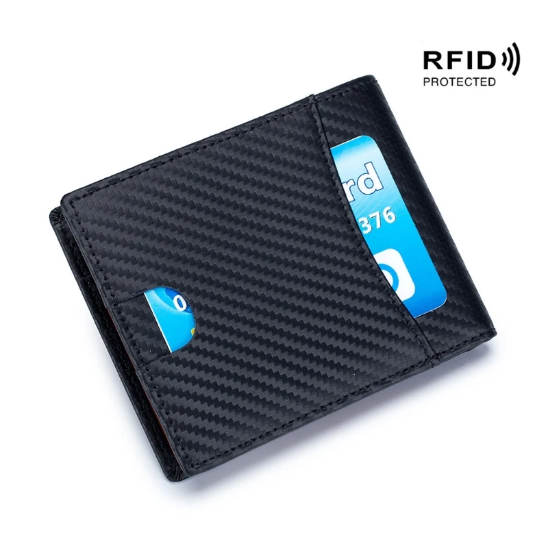 Кошелек с RFID блокировкой для мужчин кожаный мужской тонкий кошелек|Мужские