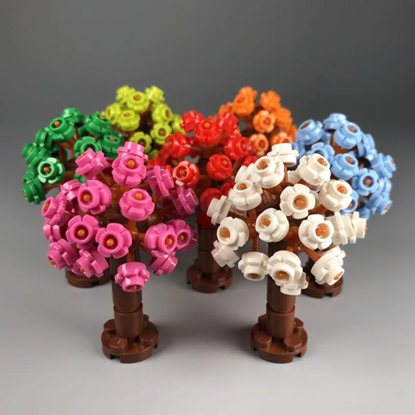 Конструктор MOC детский цветы и деревья|Блочные конструкторы| |