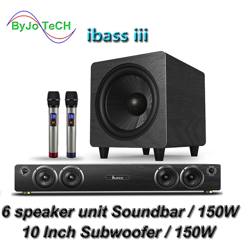 

Ibass III Soundbar Bluetooth Home Theater DTS SRS 3D Virtual Surround TV Wireless Speaker Coaxial Optical Lossless Sound Quality