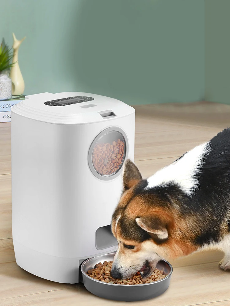 Автоматический диспенсер для корма кошек с ЖК-дисплеем таймер чаша домашних