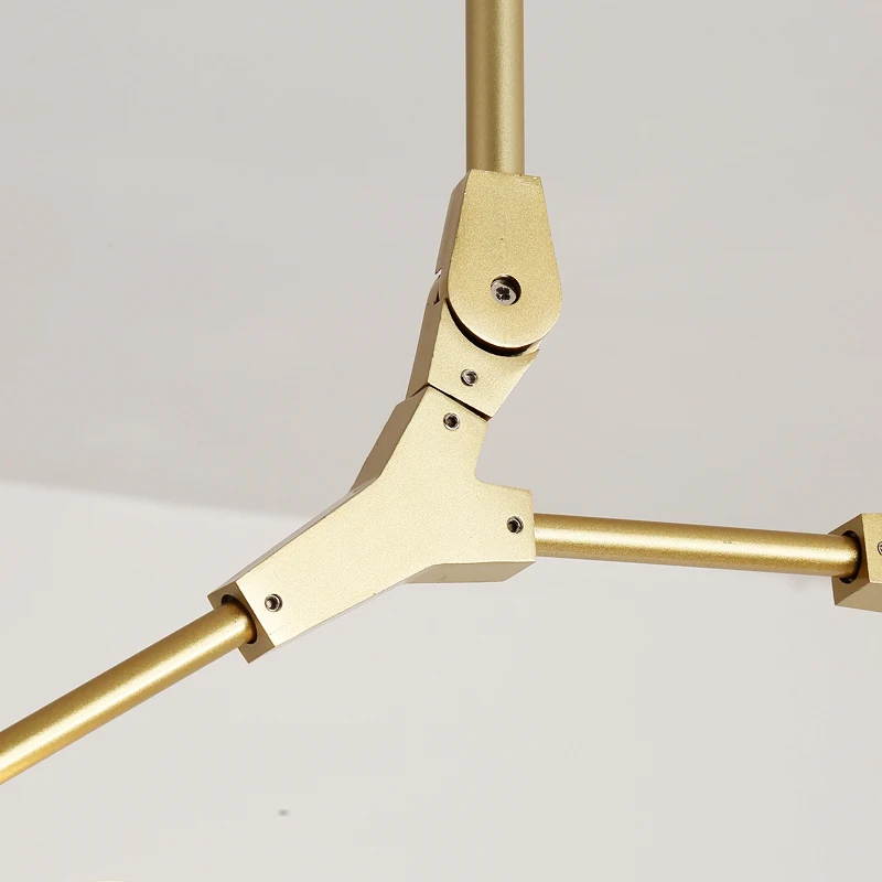 

Nordic modern LED chandelier golden wrought iron chandelier luxury magic bean living room lamp restaurant bar bedroom chandelier