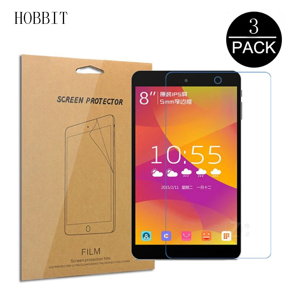 

3Pcs HD Clear Protector Film For Teclast P80H P80 3G 4G WIFI 8inch Tablet Screen Protector Nano Explosion-proof Film Not Glass