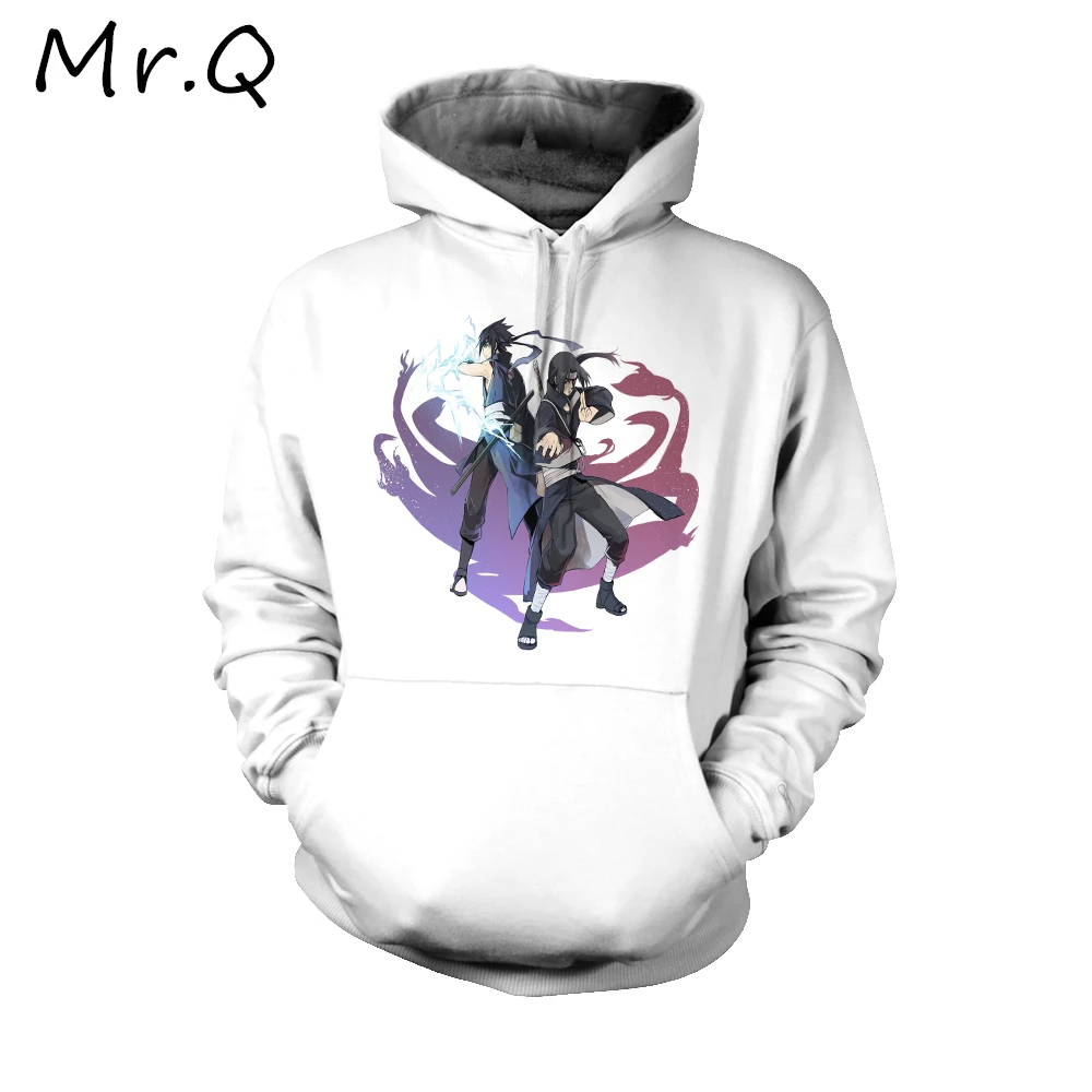 Mr.Q 2109 Модная брендовая мужская толстовка с капюшоном рисунком Наруто Акацуки