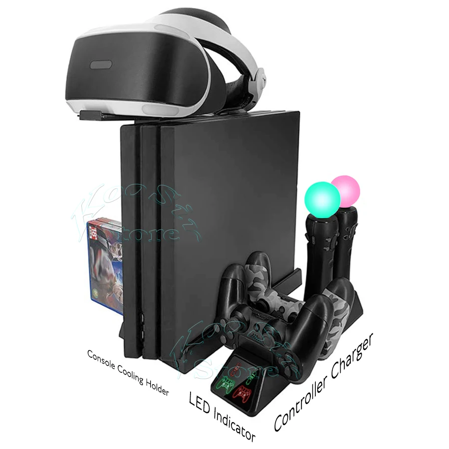 Охлаждающая подставка для игровых приставок Playstation 4 PS4 Slim Pro PS VR устройство