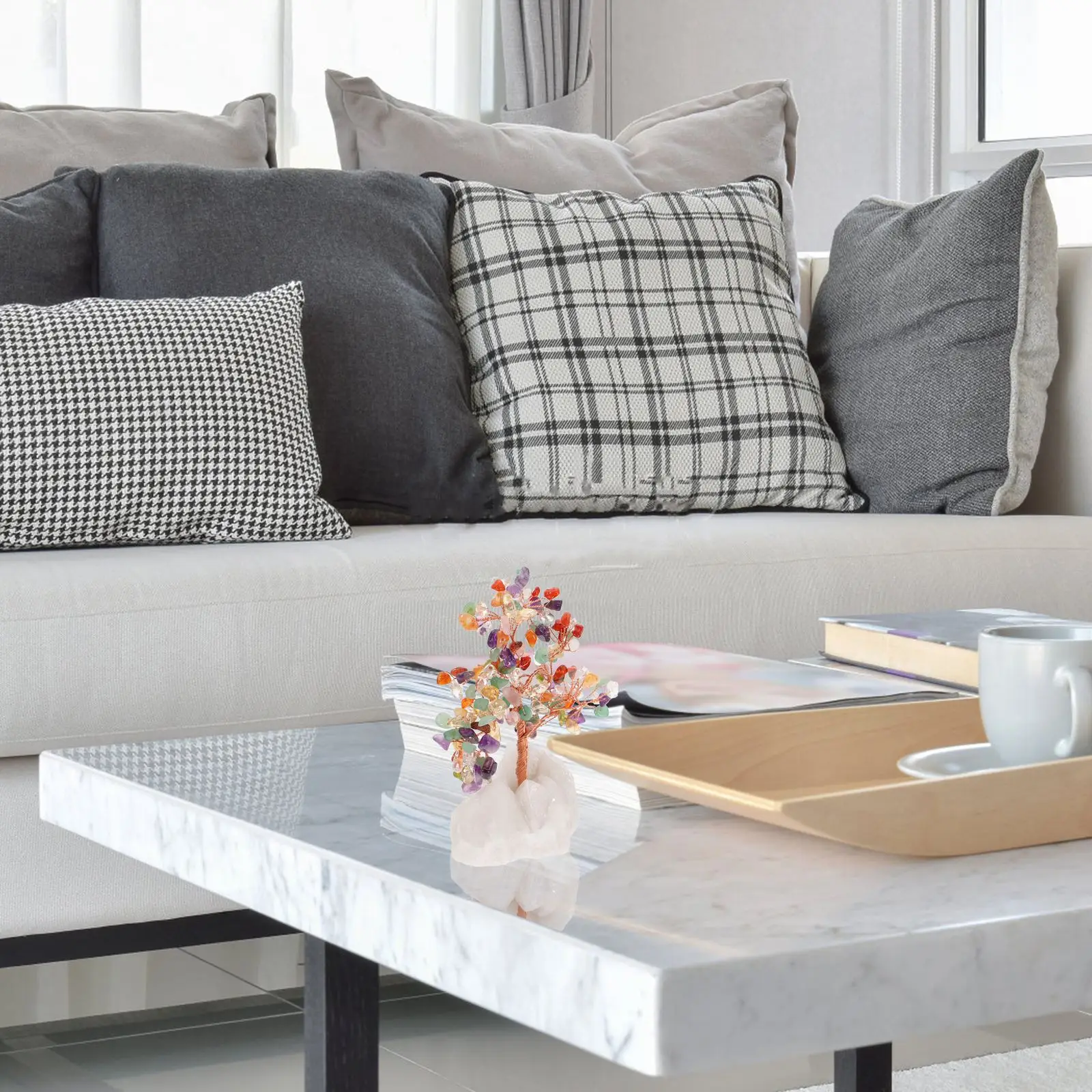 

Crystal Tree Ornament Tree Adornment Tree Artwork Plant Desktop Ornaments