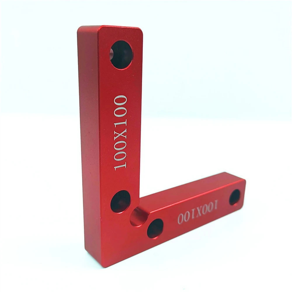 1PCS 4hole 90 градусов l-образное вспомогательное крепление 100*100 мм квадратный прямоугольный устойчивый к коррозии зажим столярные Деревообрабатывающие инструменты - Цвет: 1PCS 4hole