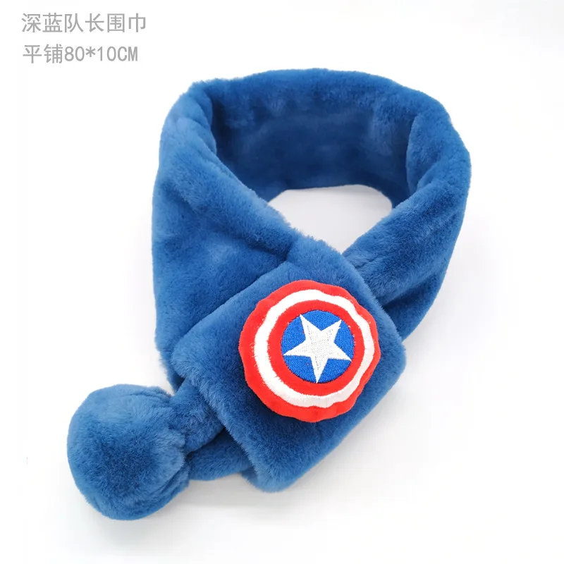 

Original Disney Children's Scarf Girl Frozen Princess Girl Marvel Spiderman Boy Fluffy Winter Warmth With Neck Wrap