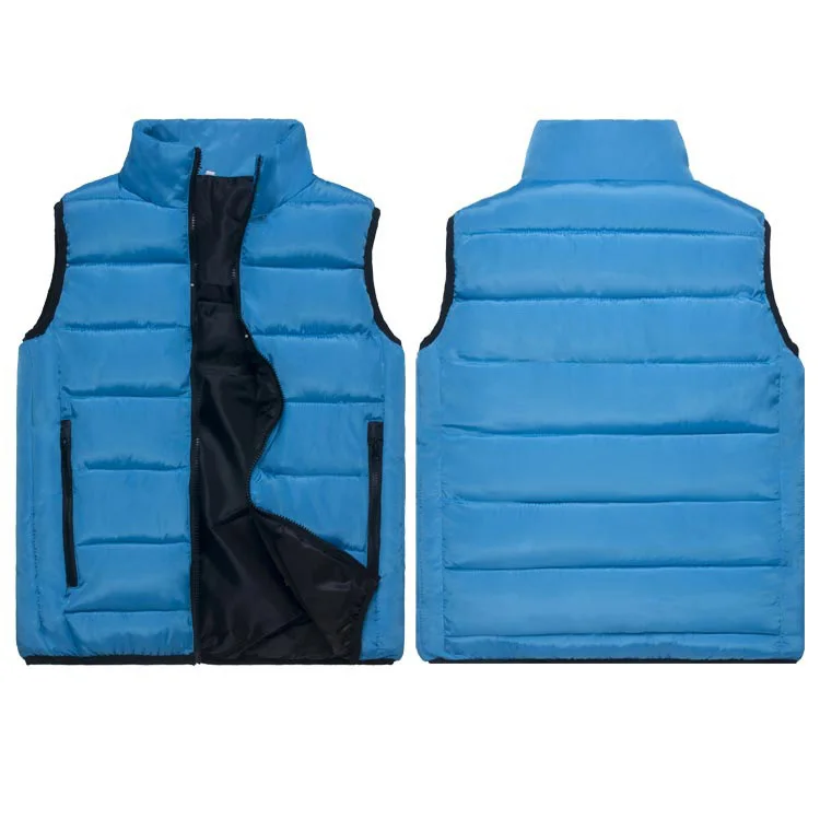 Мужской теплый жилет без рукавов толстая хлопковая куртка на молнии Осенний 5XL