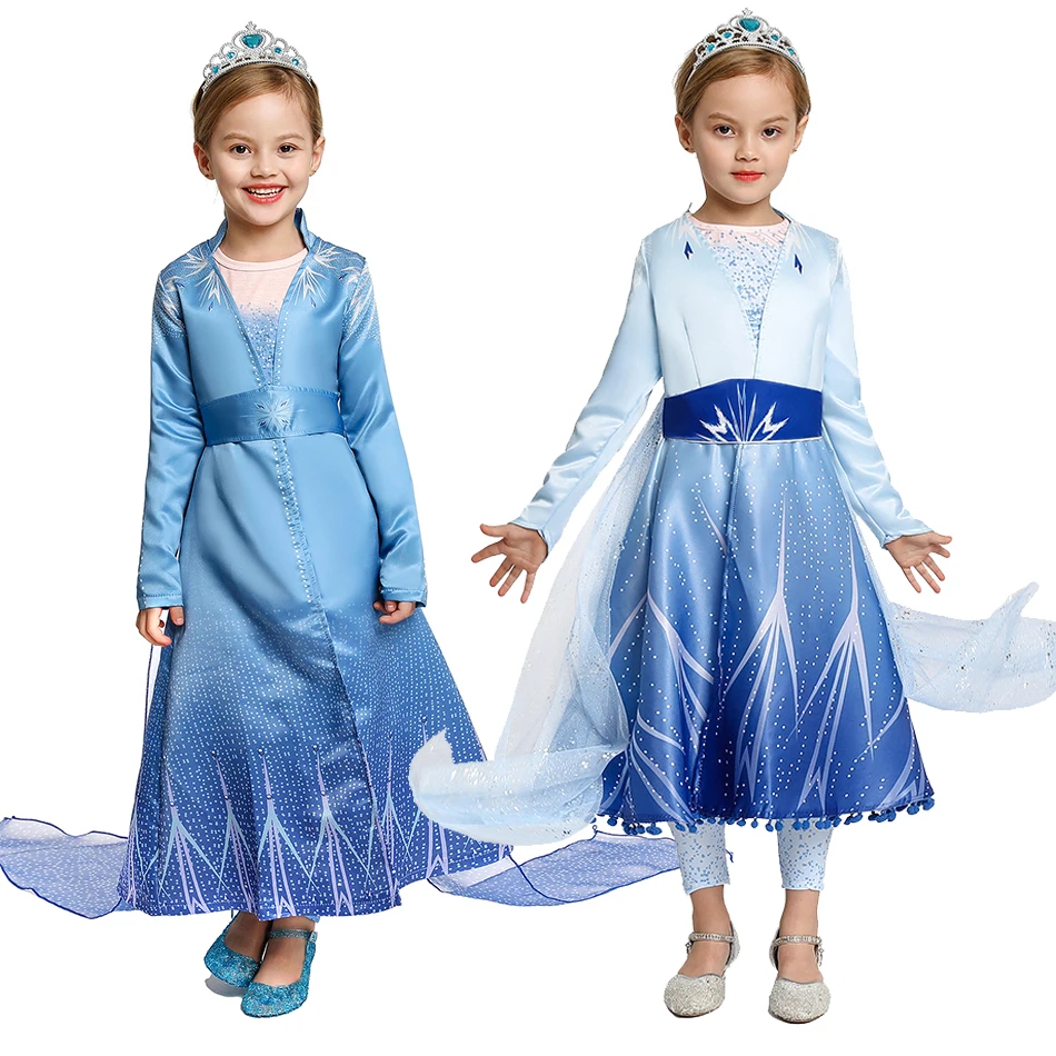 

Fancy Princess Dress Baby Girl Clothes Kids Halloween Party Cosplay Costume Children Elsa Anna Dress Vestidos Infantil