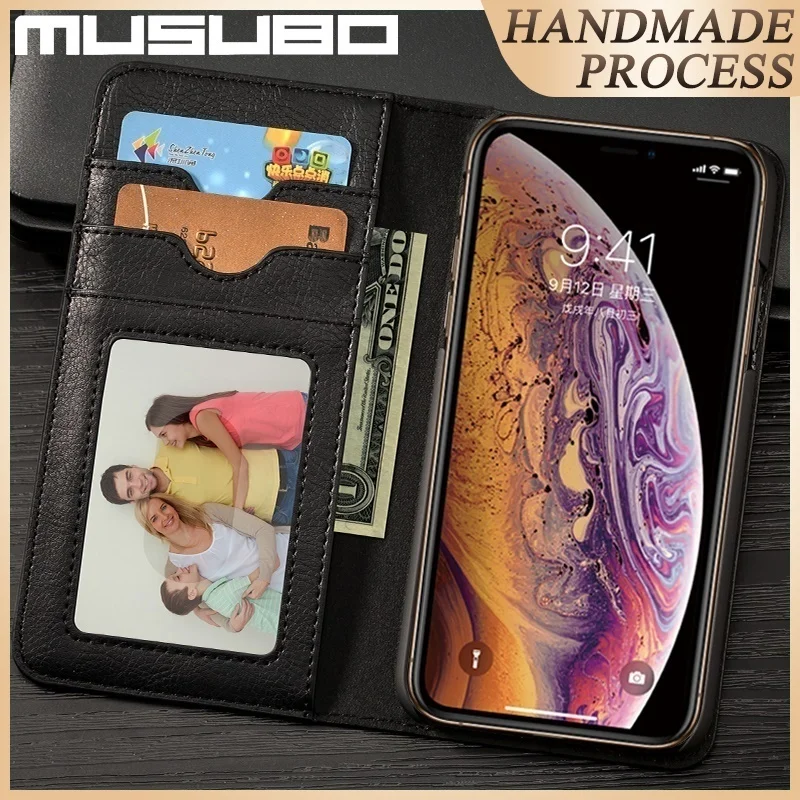 Musubo чехол для Apple iPhone 7 Plus флип чехол для iPhone 6 6 S Samsung Galaxy S8 плюс Примечание 8 кожаный чехол подставка крышка кошелек сумка