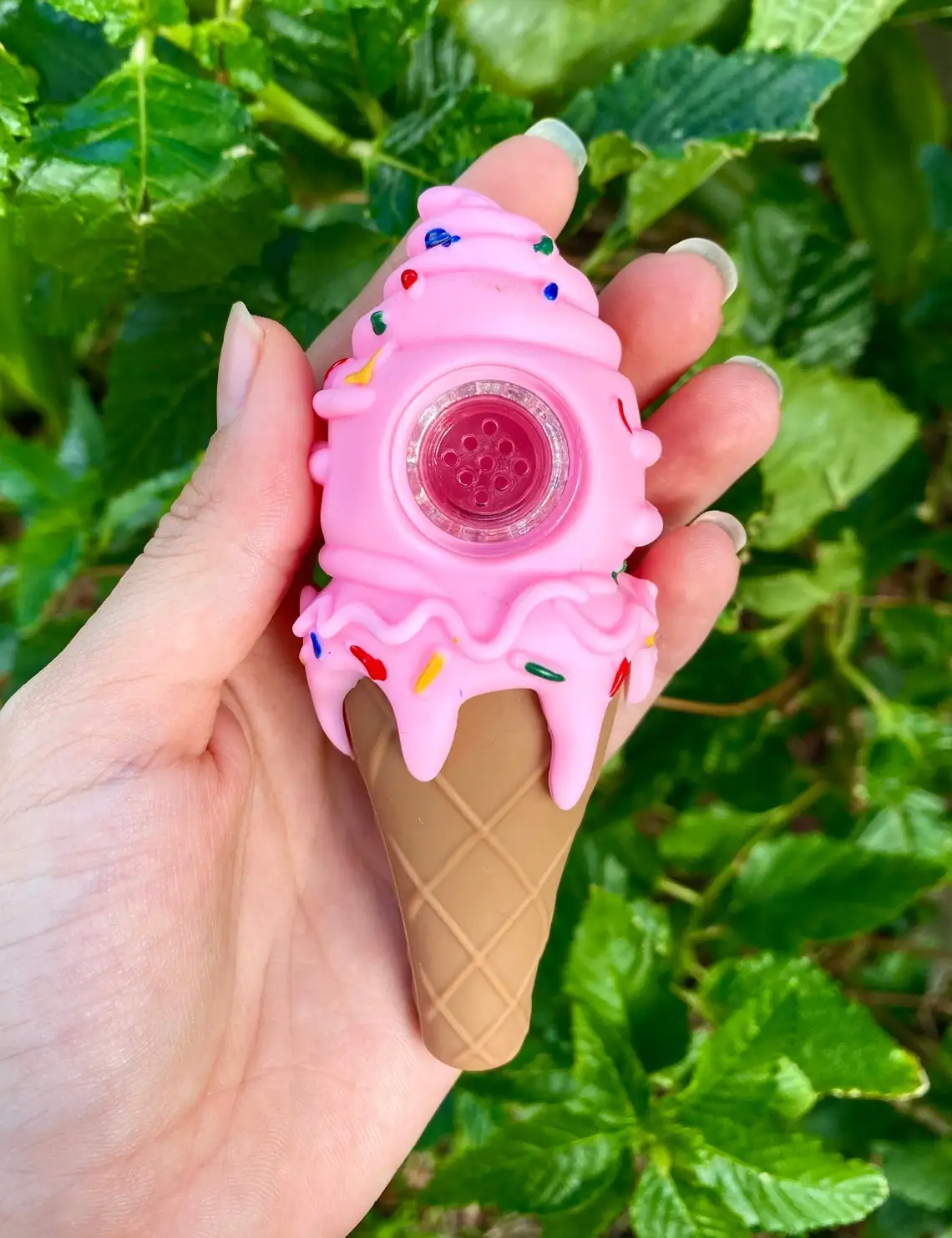 

Силиконовая трубка для мороженого со стеклянной чашей