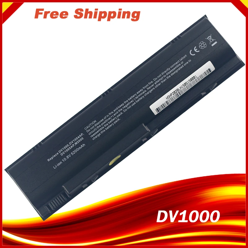 Аккумулятор для ноутбука ForHp Pavilion dv1000 dv4000 dv5000 HSTNN DB10 DB17 Compaq C300 C500 M2000 V2000 V4000