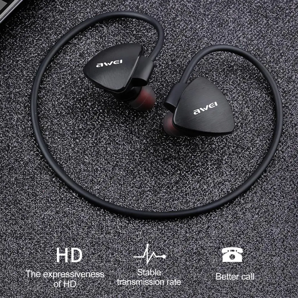 A847BL Спортивные Bluetooth 4 2 стерео наушники Водонепроницаемая NFC Шейная гарнитура с