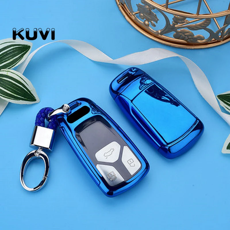 Чехол для автомобильного ключа из поликарбоната и ТПУ чехол стайлинга AUDI A4 B9 Q5 Q7 TT