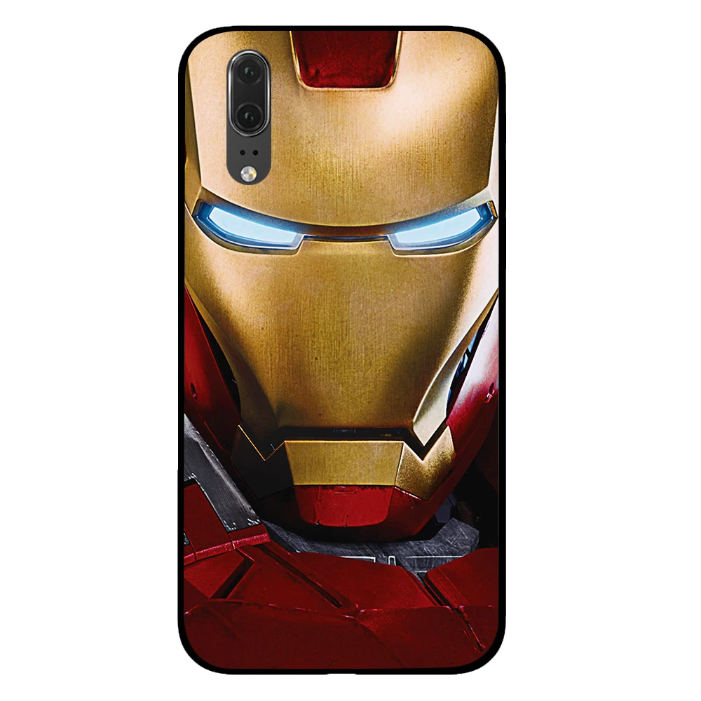 12 Капитан Америка, Железный человек для marvel черный чехол для телефона huawei P30 P20 mate 10 20 Pro Lite Nova 3 4 3i чехол - Цвет: 12