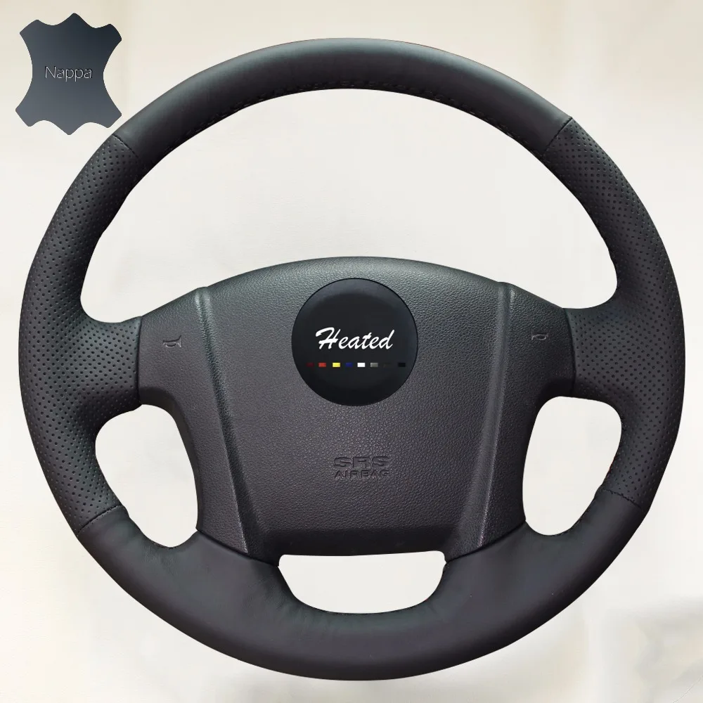 Роскошные DIY первый слой кожи на руль автомобиля Обложка для Kia Sportage Капа Para Volante