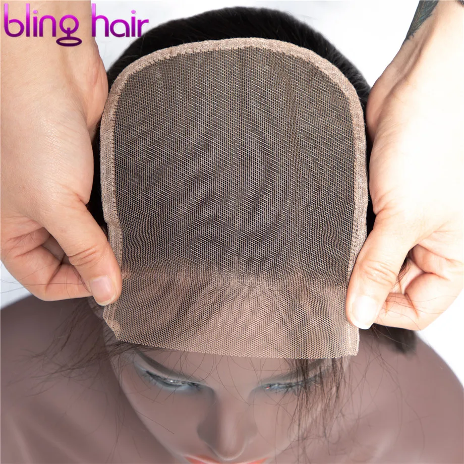 Шикарные волосы 5x5 на сетке бразильские прямые человеческие застежка с