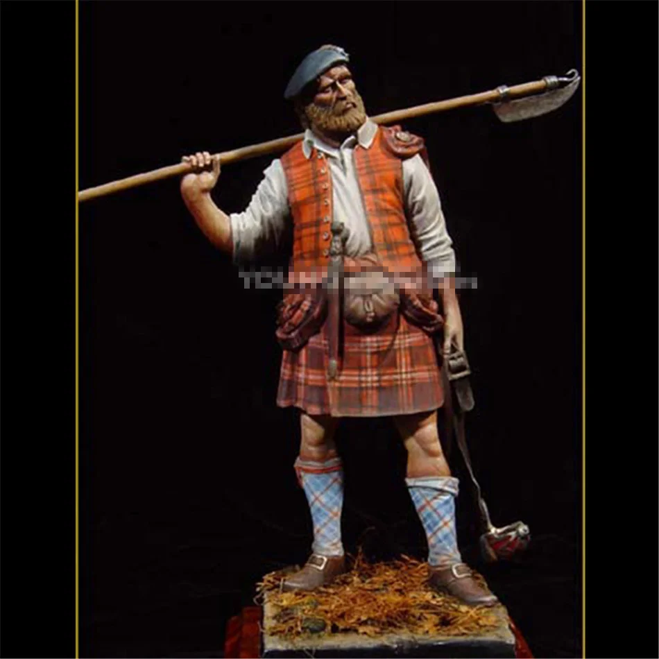 90 мм масштабная модель набор из смолы Англия Hailan Clansman сборные модели фигурка