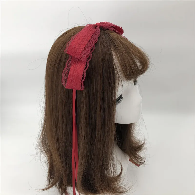

Wholesale women cute lace headband girl's bow headwear lady's ribbon Bells hair accessories ins korea style hairbands