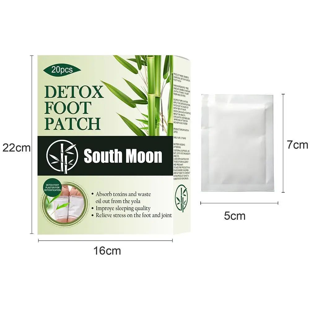 20 шт. пластыри для ног с бамбуковым углем | Красота и здоровье