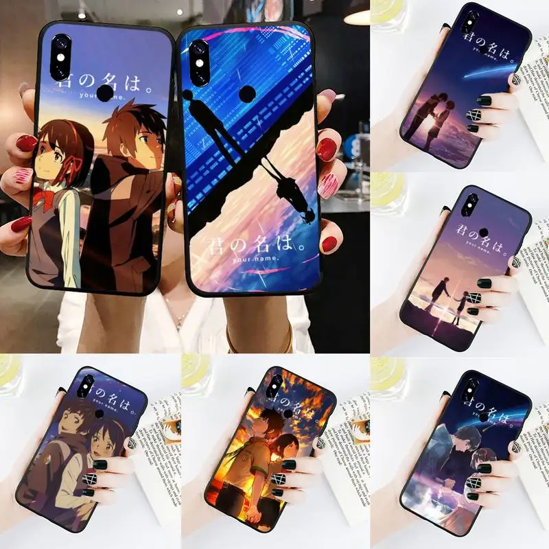

Anime your name Phone Case For Xiaomi Redmi Note 4 4x 5 6 7 8 pro S2 PLUS 6A PRO