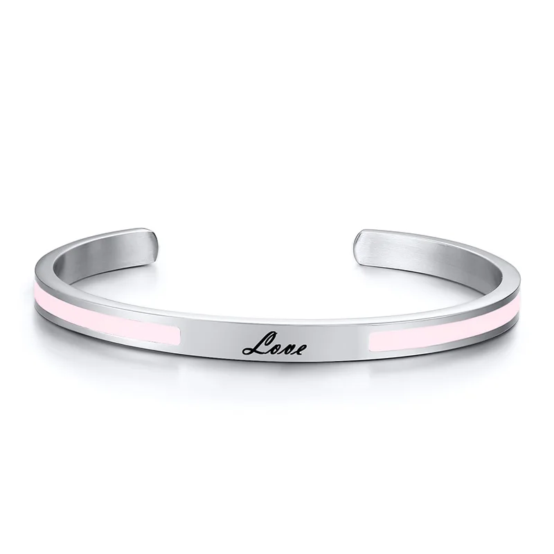Эмаль открытый манжет BangleCustom женский браслет Шарм богемный Персонализированные