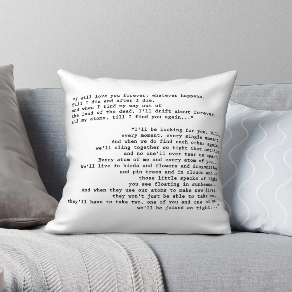 

Till I Find You Again His Dark Materials Square Pillowcase Polyester Linen Velvet Pattern Zip Decor Room Cushion Case