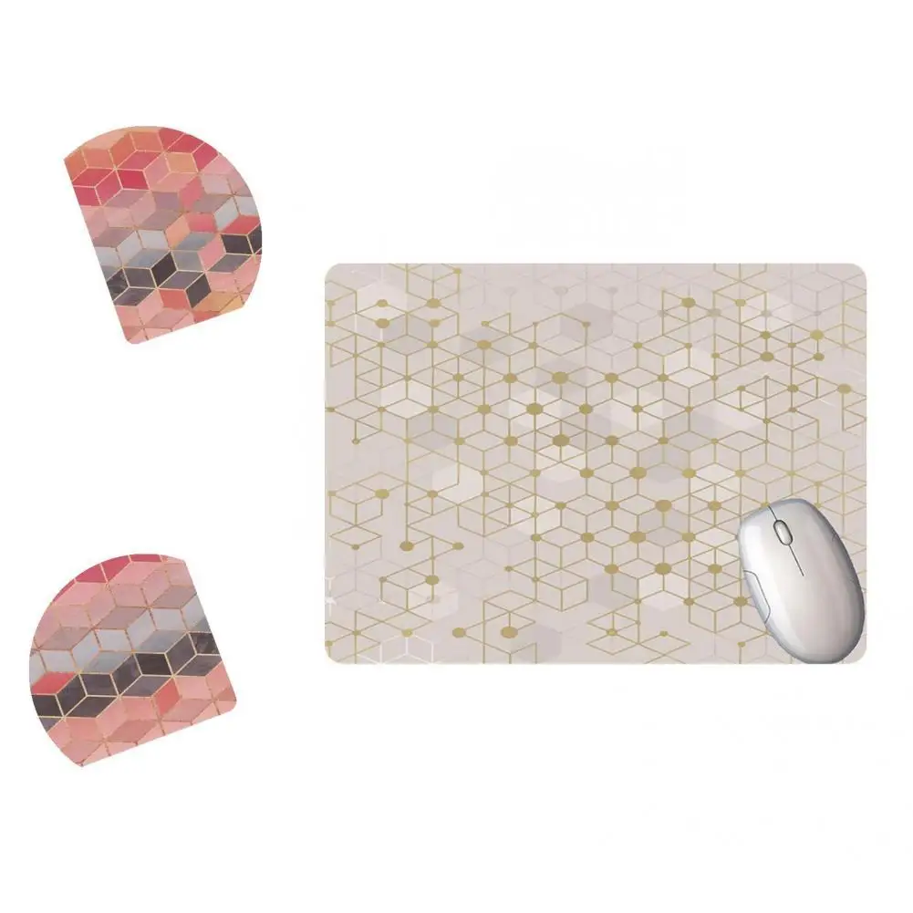 

Smooth High-quality Rhombus Pattern Desktop Mousepad Wrist Rest Mat Lightweight Mouse Mat Flexible for Home