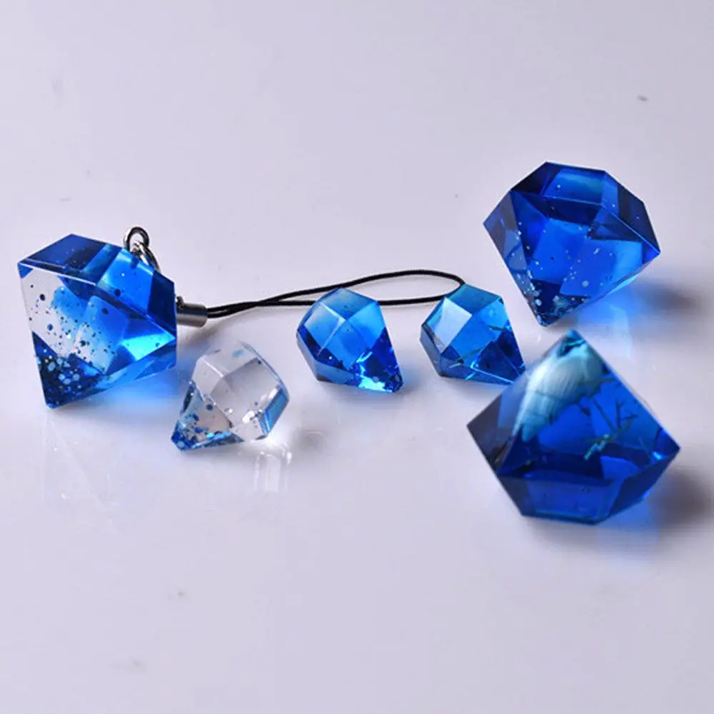 1pcs/lot Silicone Mold Resin Molds For DIY Small Diamond Pendant Die Mould for Jewelry | Дом и сад