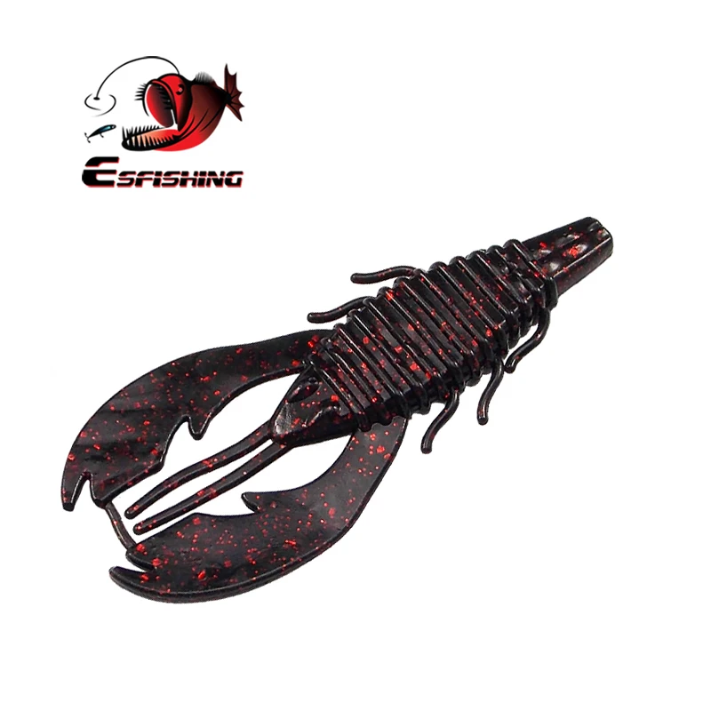 Esfishing Новые мягкие приманки Bobby Fatty Craw " 6 шт. 10 см/10 г мягкие приманки для рыбалки воблеры для троллинга Shine Jerk