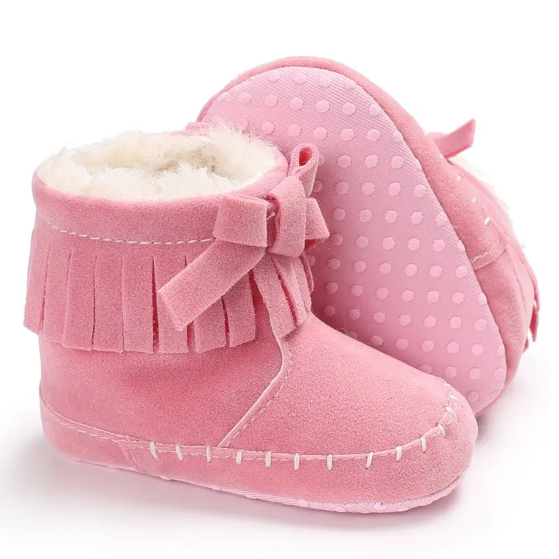 Детские зимние ботинки 2018 детская обувь для первых шагов детские с бантом