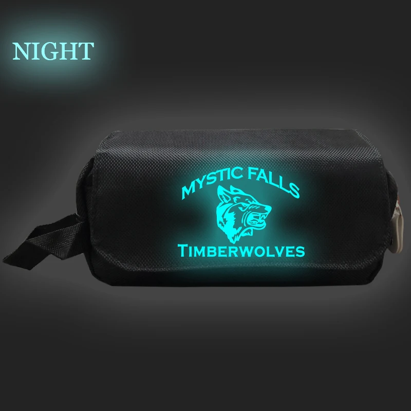 Светящийся чехол карандаш Дневники вампира Детская сумка для мальчиков и