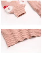 Christmas Jumper Sweater Women Cute Autumn Winter Baggy Pink Knitted Pullover Sweaters Tops For Women 2021 Fashion Clothes