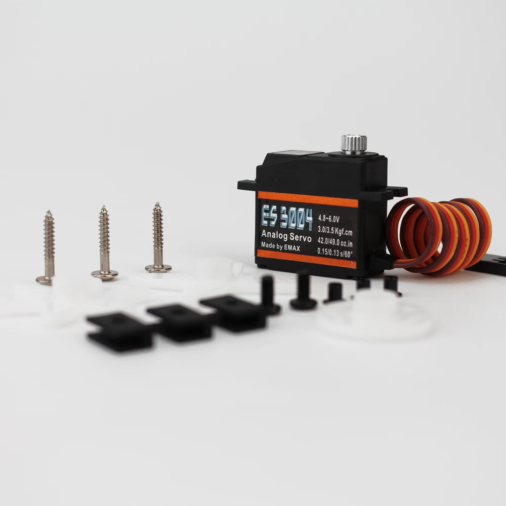 1 шт. Emax RC сервопривод 17g металлическая шестерня Аналоговый ES3004 для