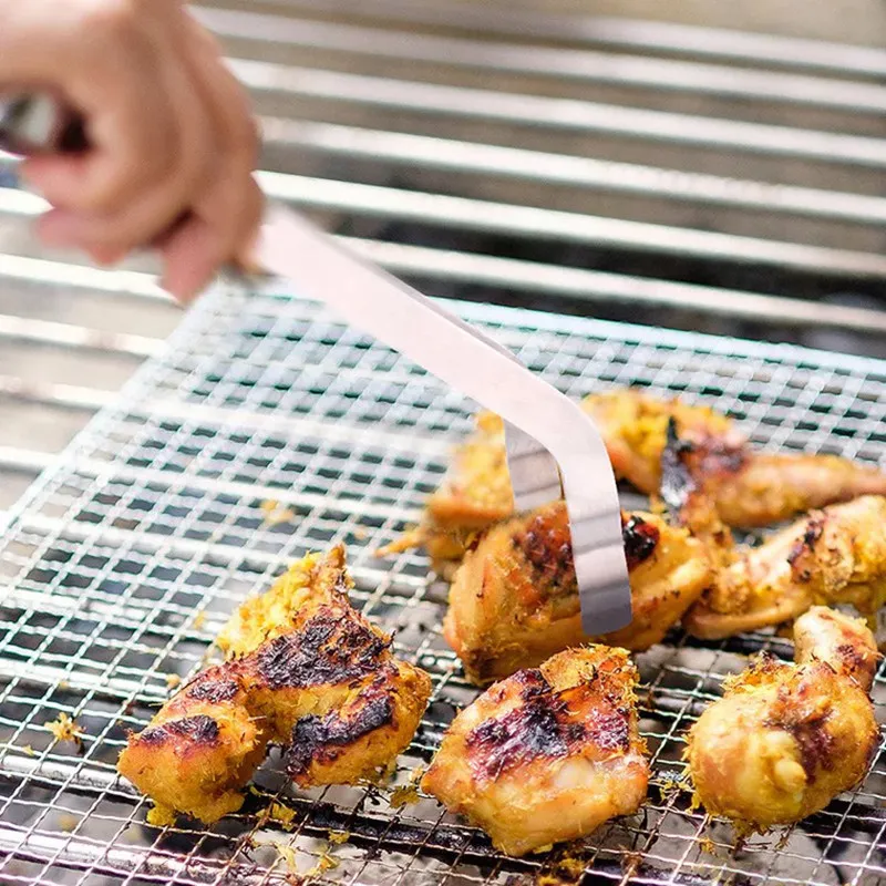 

BBQ Grilling Tongs Salad Bread Serving Tongs Kitchen Scissors Type Grilled Food Clip Multifunction Grill Tools Outdoor Gadget