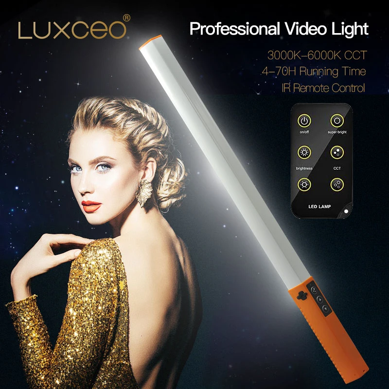 

LUXCEO Q508D Dual Color Temperature Photo LED Stick Video Light Handheld LED Fill Light Flash Lighting Lamp