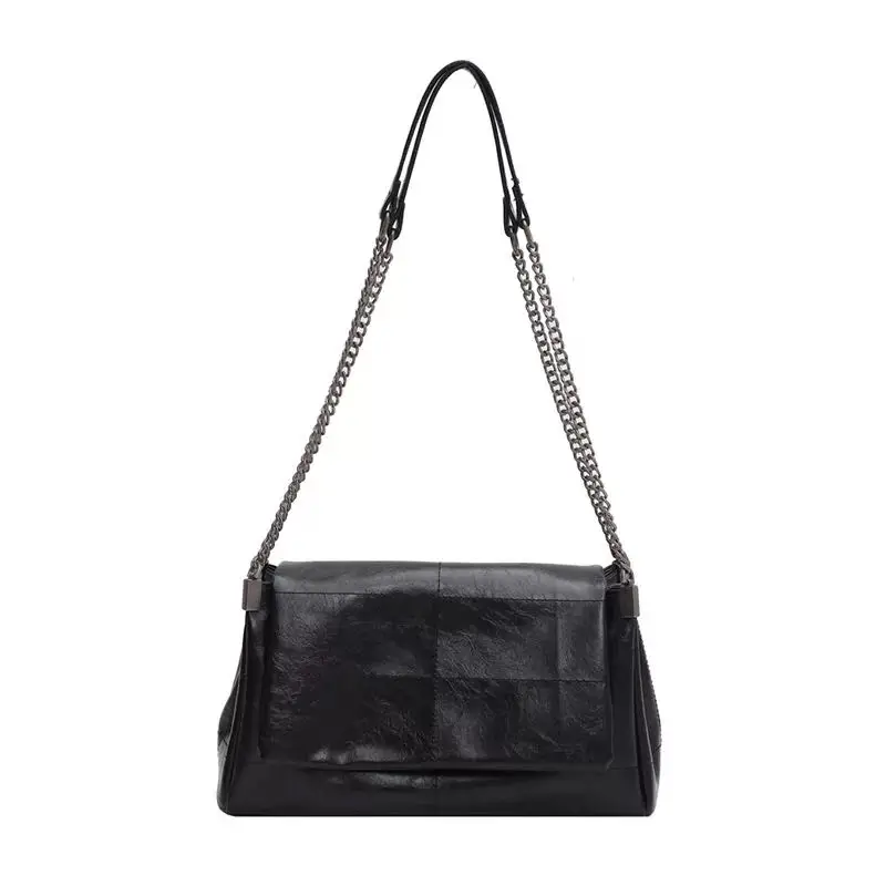 

Folding Thick Chain Crossbody Bag For Women 2021 New High Quality Fashion Shoulder Bag Female Handbags And Purses With Handle