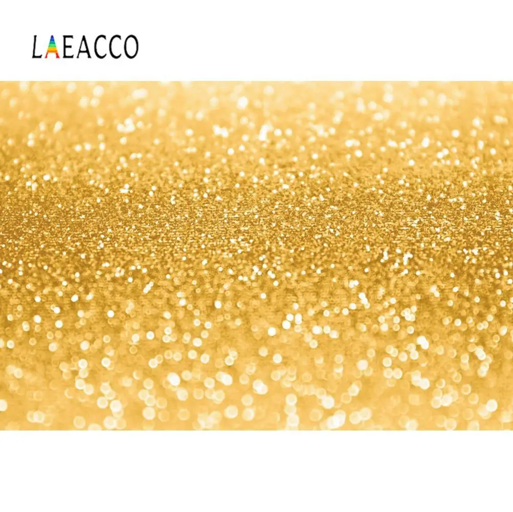 Laeacco золотистый желтый горосветильник лый боке любовь детская вечеринка узор