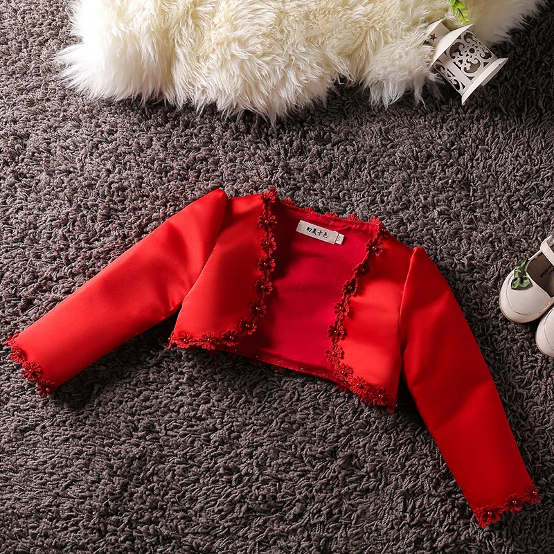 Красные кардиганы для девочек детская пурпурная куртка от 1 до 11 лет верхняя