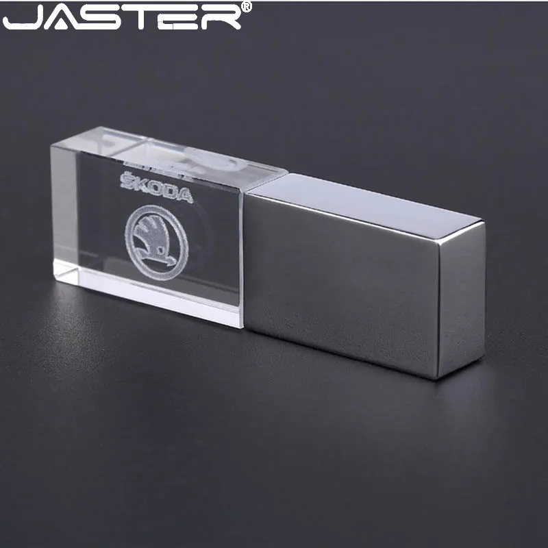JASTER skoda crystal + металл USB флеш накопитель Флешка 4 ГБ 8 16 32 64 Гб 128 карта памяти u диск|USB