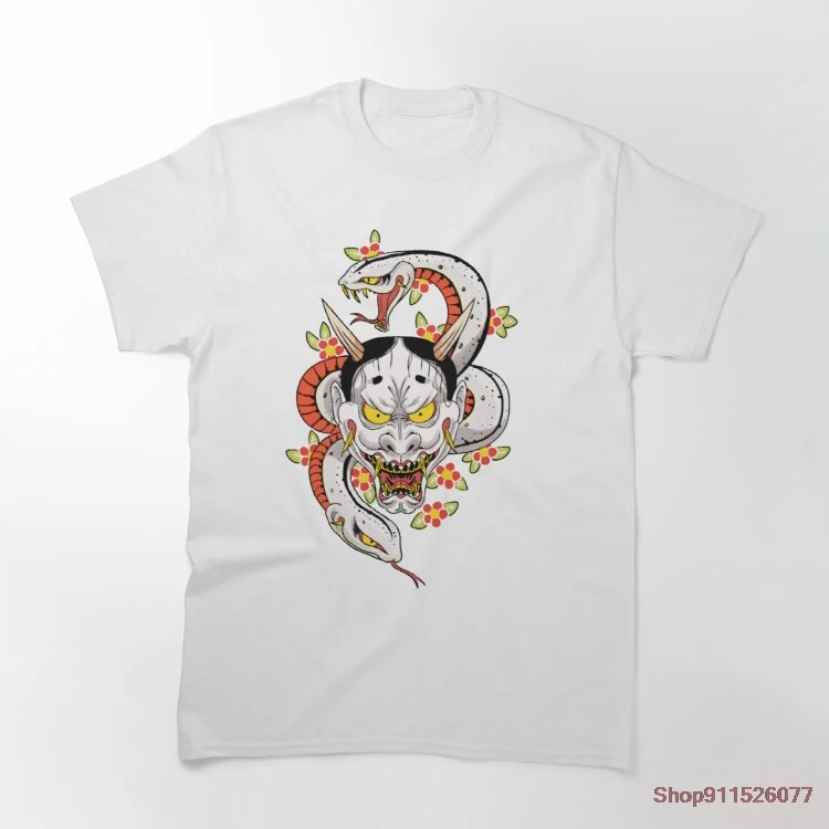 

mad dog s hannya Tshirt Summer Cool Fashion T Shirt Men Casual T-Shirt Men Short Sleeve Streetwear Tops Tees