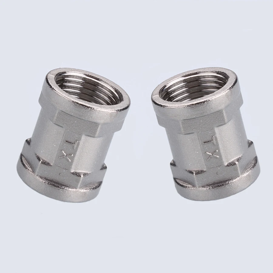DN15 1/2" BSP Female Coupling 201 Stainless Steel Pipe Fitting Connector Plumbing Adapter Length 32mm | Обустройство дома