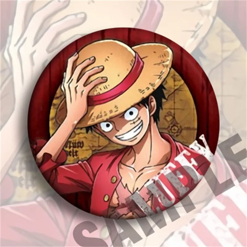 Японское аниме ONE PIECE Monkey D. Значки для сумок и шляп Luffy В Стиле персонажа