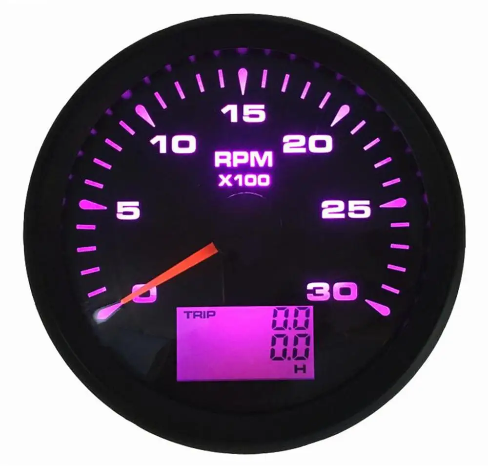 Тахометры 0 3000 об/мин 1 шт. измерители 85 мм ЖК счетчики Rec тахометров с часами Odo